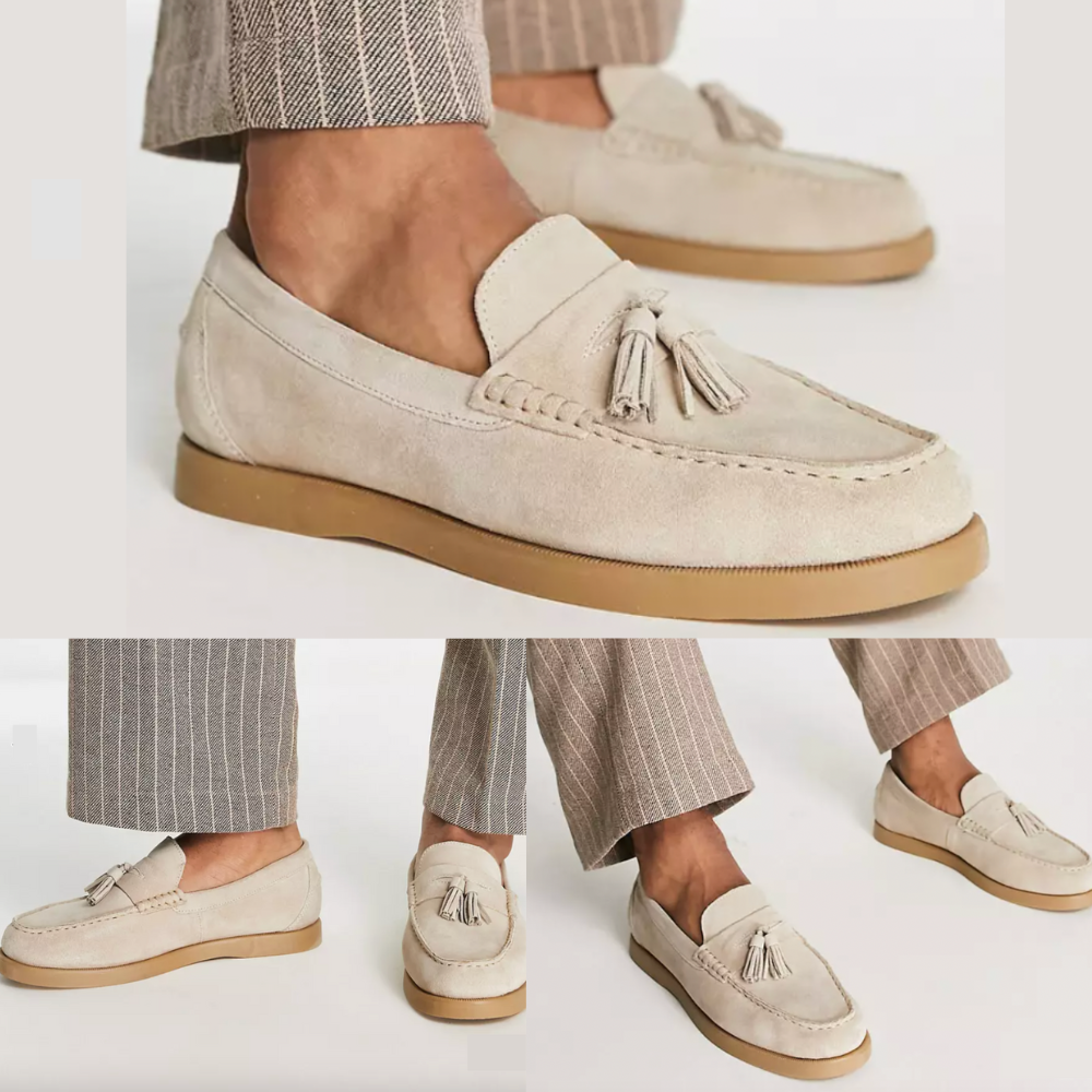 Slip-on in pelle da uomo scarpe classiche per occasioni casual e formali