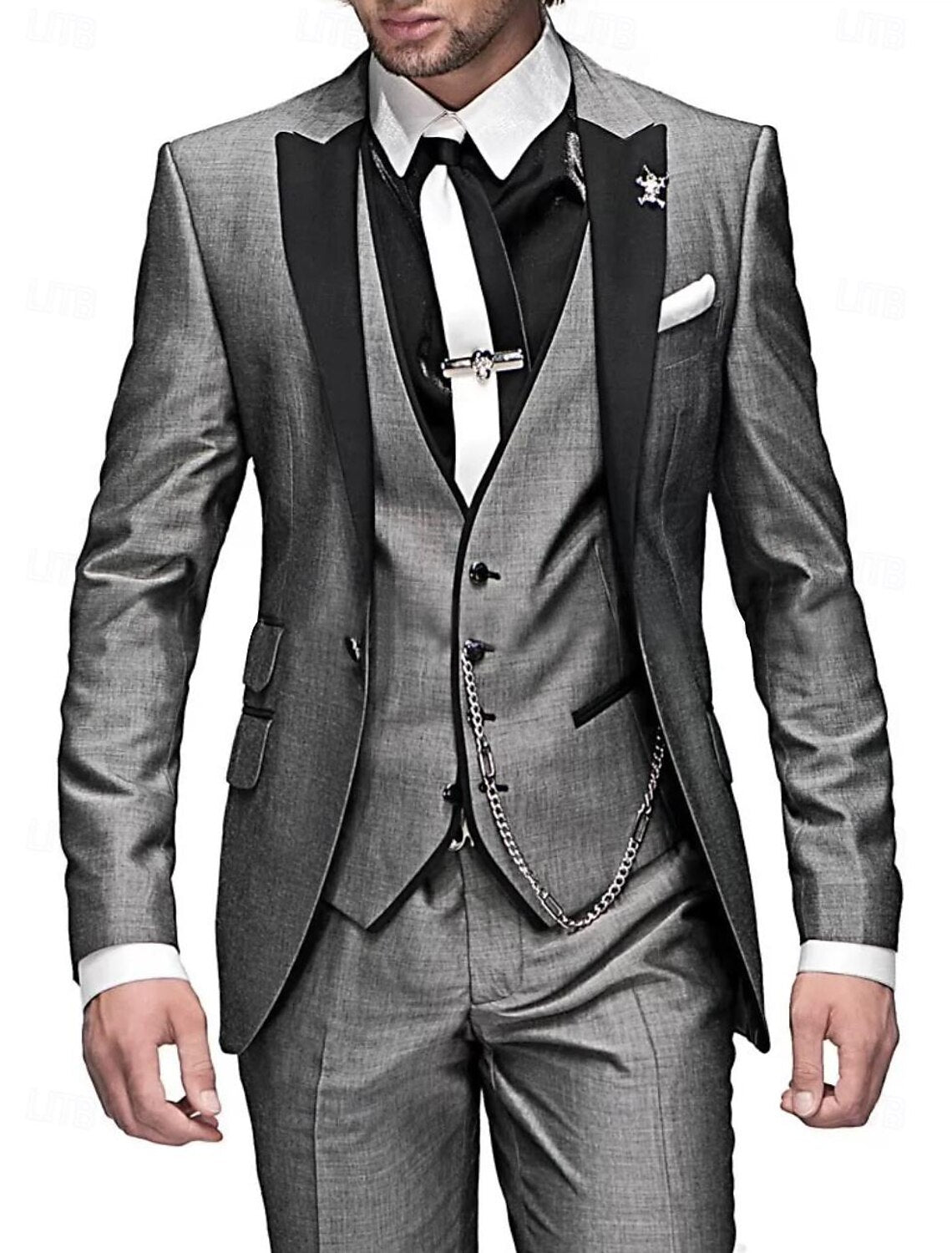 Completo elegante tre pezzi in lino