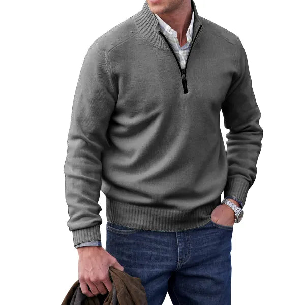Adrian | Maglione con cerniera in cashmere