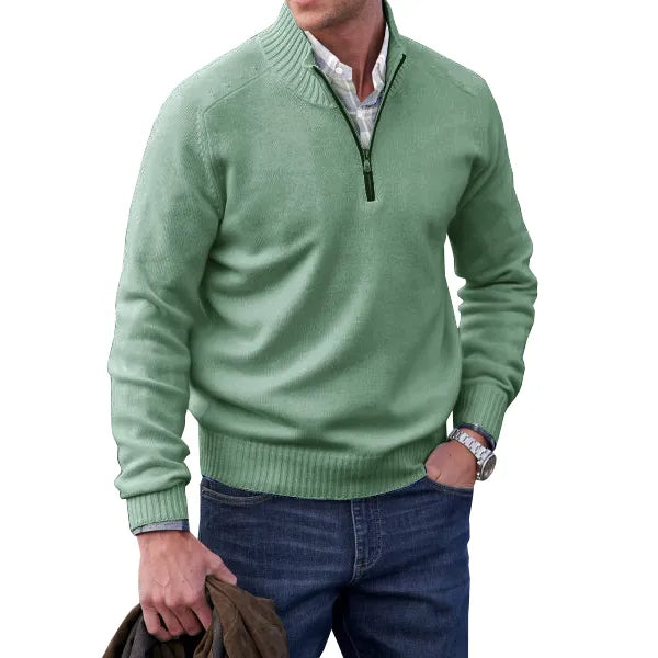 Adrian | Maglione con cerniera in cashmere