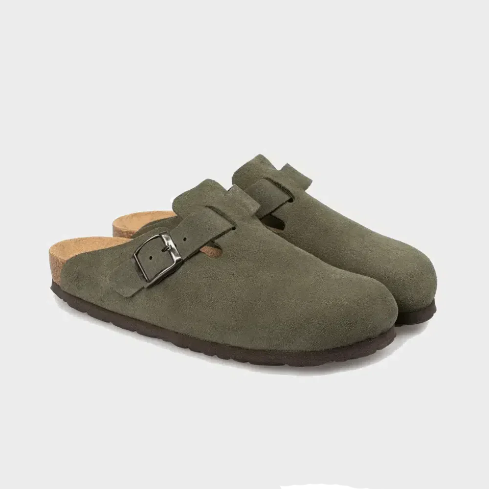 Zoccoli Unisex Comodi in Camoscio