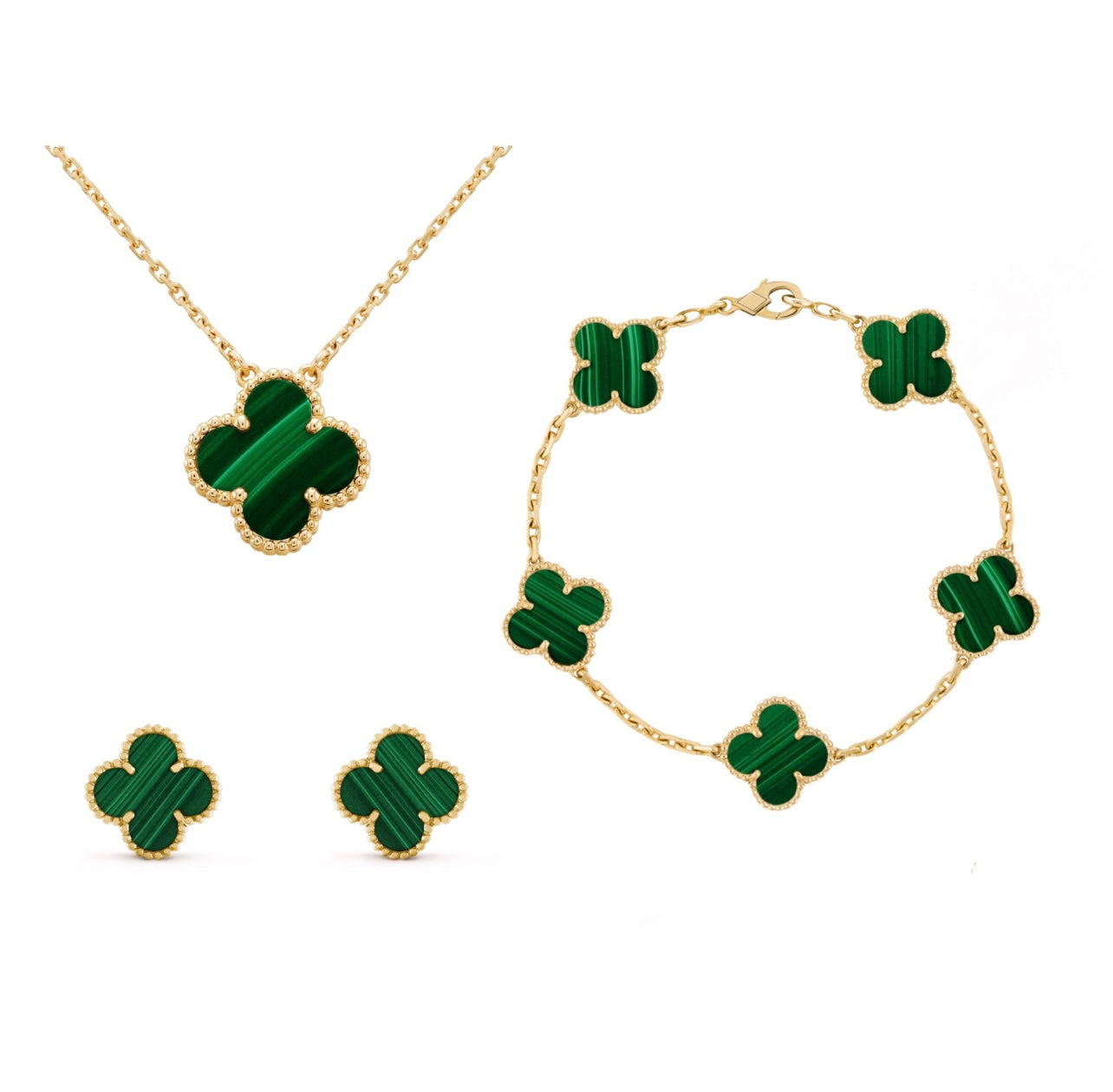 Cindy - Set di Gioielli Elegante con Quadrifoglio per Donna