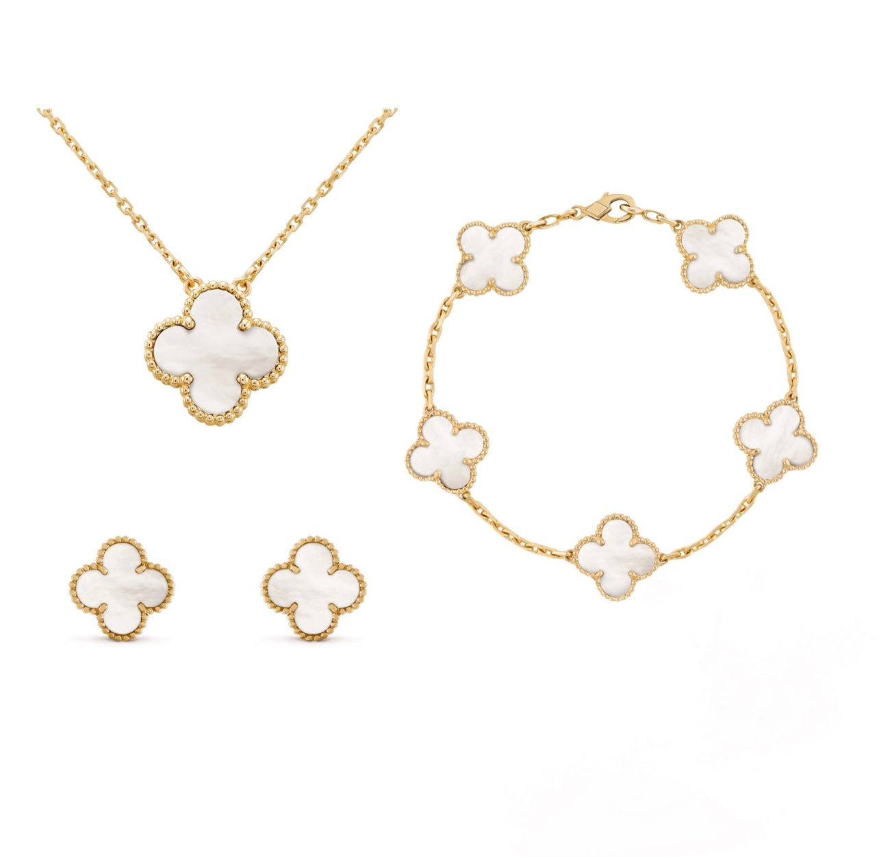 Cindy - Set di Gioielli Elegante con Quadrifoglio per Donna