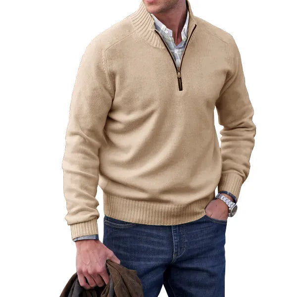 Adrian | Maglione con cerniera in cashmere