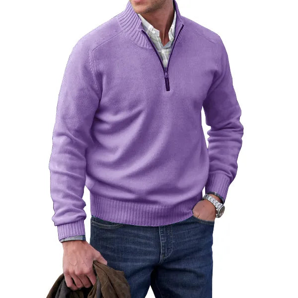 Adrian | Maglione con cerniera in cashmere