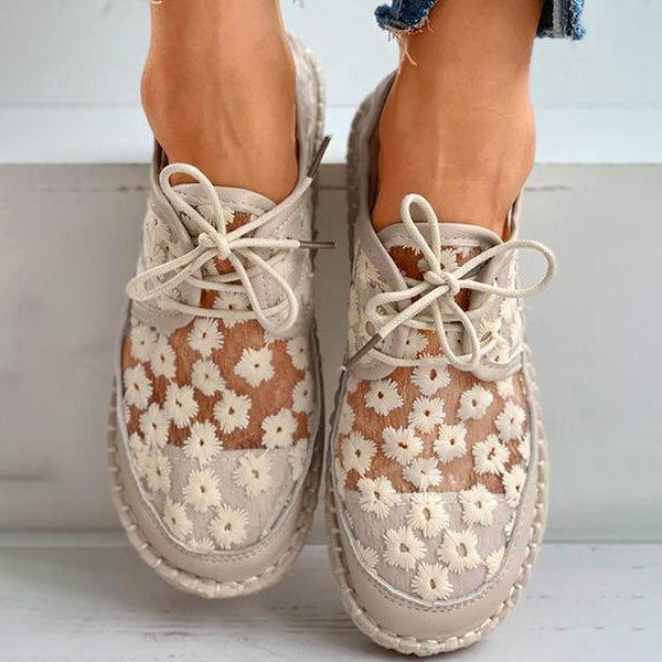 Scarpe Ortopediche con Design Floreale per Donna Rosa
