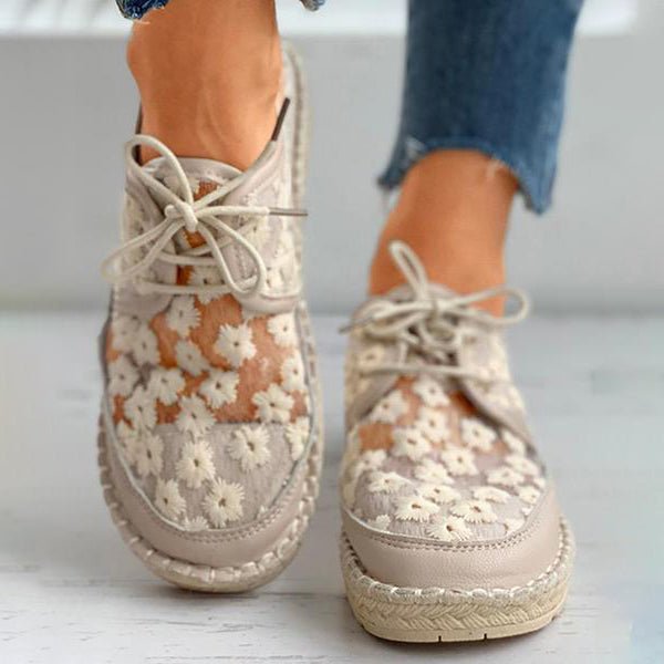 Scarpe Ortopediche con Design Floreale per Donna Rosa