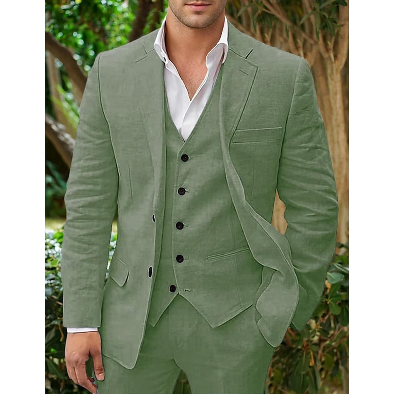 Completo in misto lino da uomo