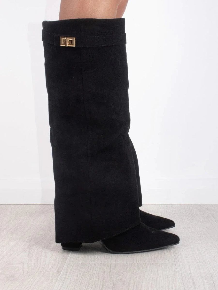 Amalia – Stivale Alto Raffinato in Stile Little Paris