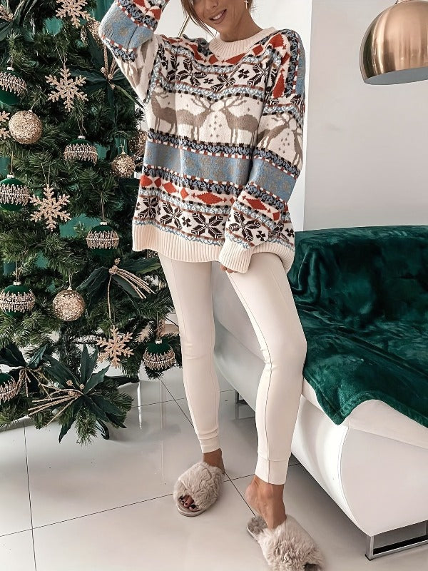 Strick Chic® Pull-Over d'Hiver Tricoté de Noël pour Femmes