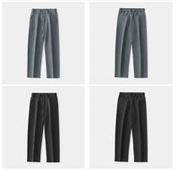 Pantaloni da Uomo in Ghiaccio Seta Freschi Drappeggio Elegante