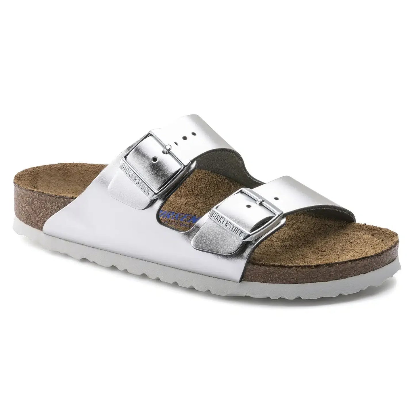 Sandali Footbed Arizona in Argento