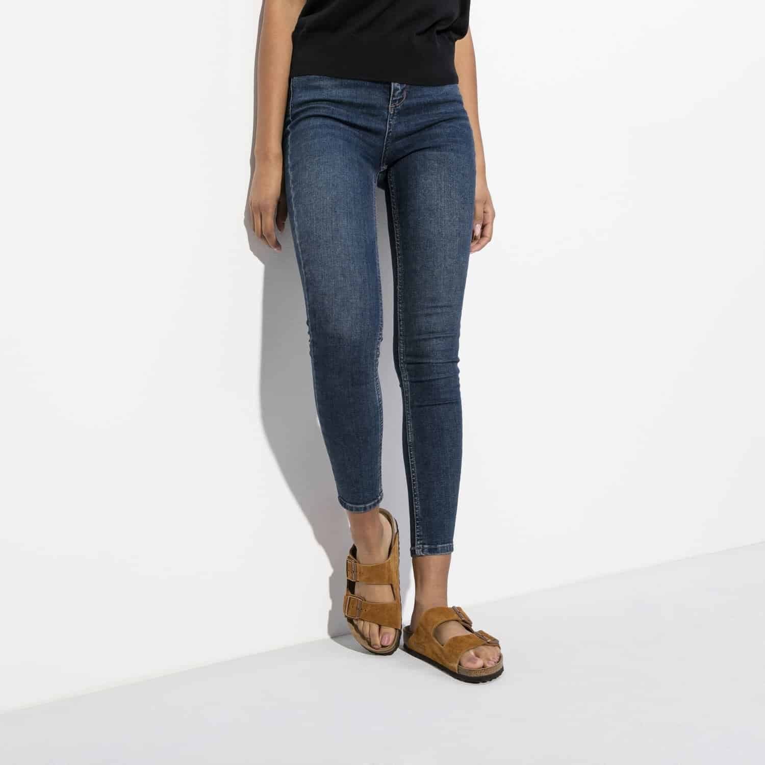 Sandali con Suola Morbida in Pelle Scamosciata Marrone