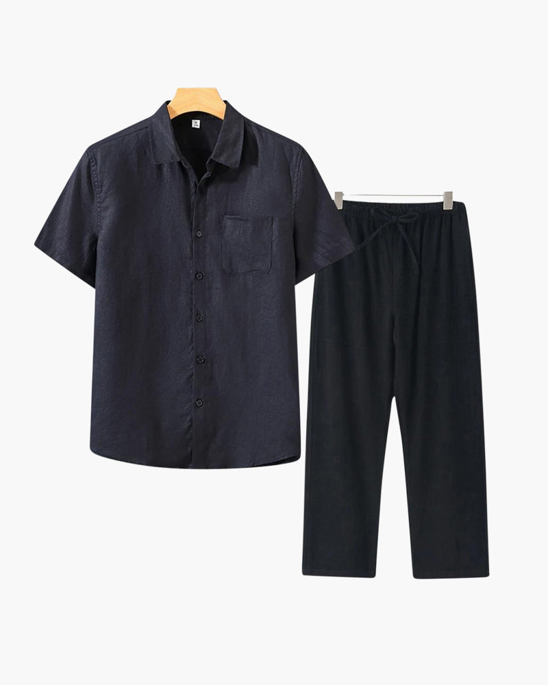 Old Money – Combo in Lino a Manica Corta