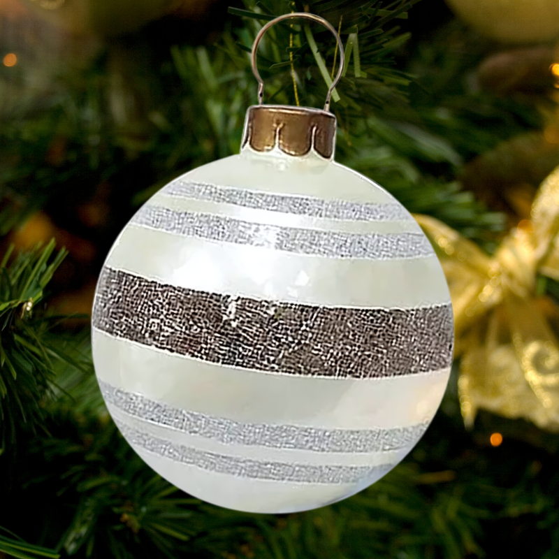 HoliDecor® Grande Boule de Noël en PVC Résistante aux Intempéries 60 cm