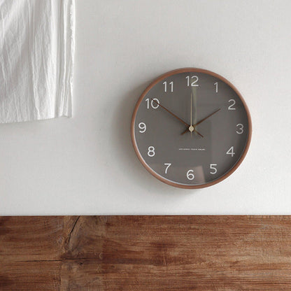 Décoration Murale Analogique Horloge en Bois pour la Maison