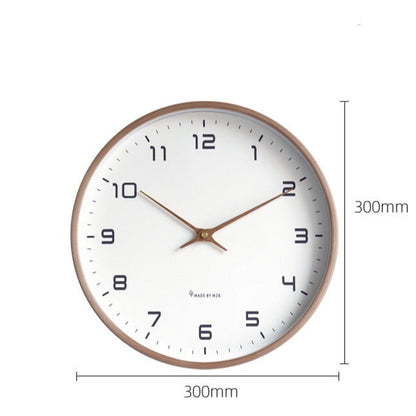 Décoration Murale Minimaliste Horloge en Bois