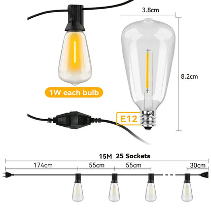 GlowFest - Guirlande Lumineuse LED Imperméable