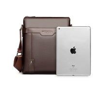 Borsa a tracolla in pelle PU per uomo, stile casual