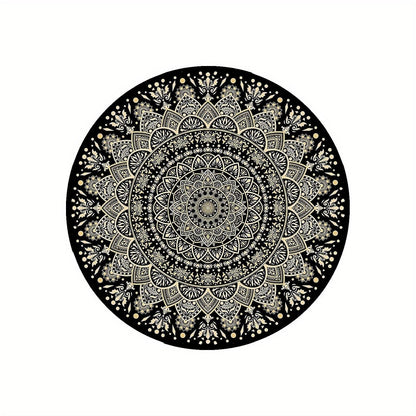 MandalaGlow® Tapis Mandala Antidérapant de Luxe – Élégant et Sûr