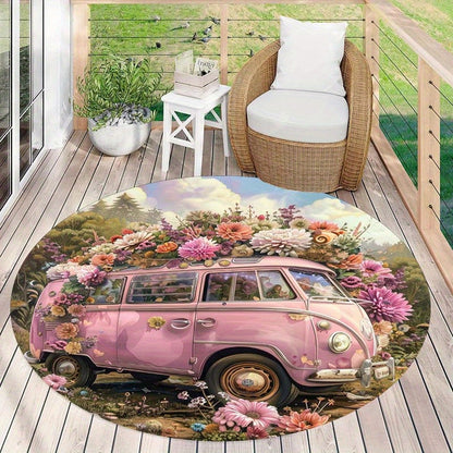 BlumiLuxe® Tapis de Voiture Antidérapant Élégant avec Motif Floral