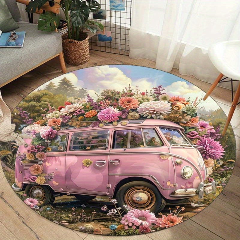 BlumiLuxe® Tapis de Voiture Antidérapant Élégant avec Motif Floral