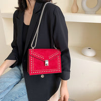 Borsa a tracolla in pelle PU per donna, stile moderno