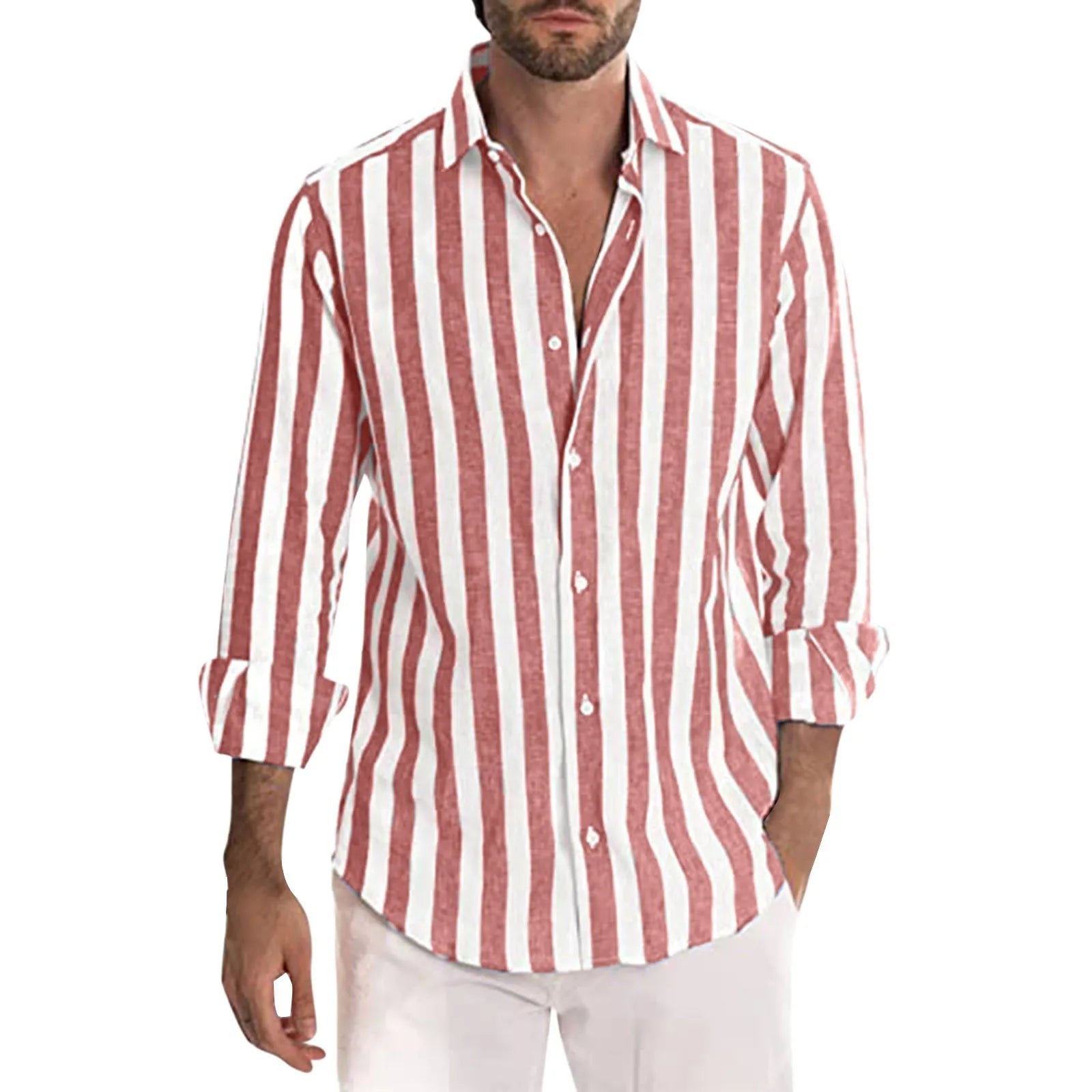 Camicia di Lino a Righe