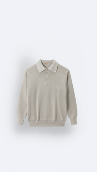 VEIR – Polo in Maglia a Maniche Lunghe con Cerniera