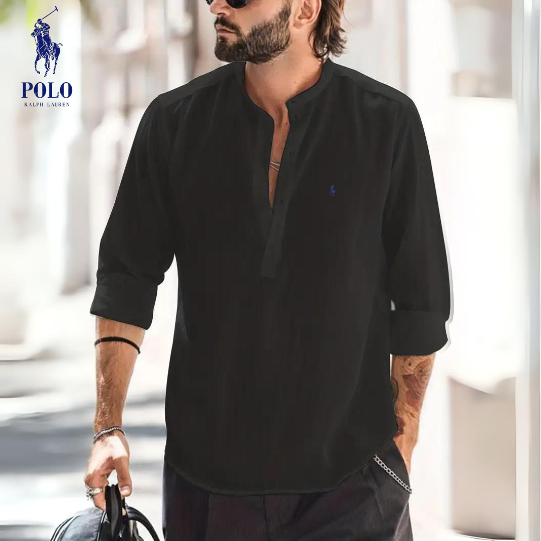 Ꮢalph Ⅼauren® | Camicia Uomo in Lino Traspirante – Stile Casual e Comfort