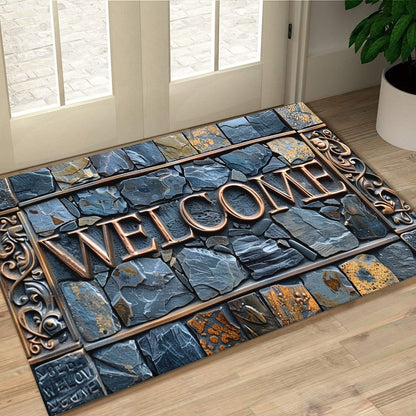 Tapis de Sol 3D en Pierre EleganzaMat® – Accueil Élégant pour Votre Maison