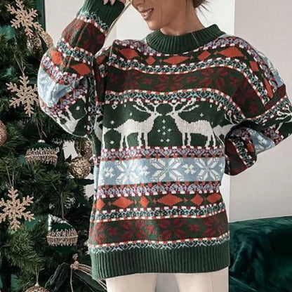 Strick Chic® Pull-Over d'Hiver Tricoté de Noël pour Femmes