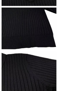 Maglione a Polo con Colletto Maniche Lunghe Uomo