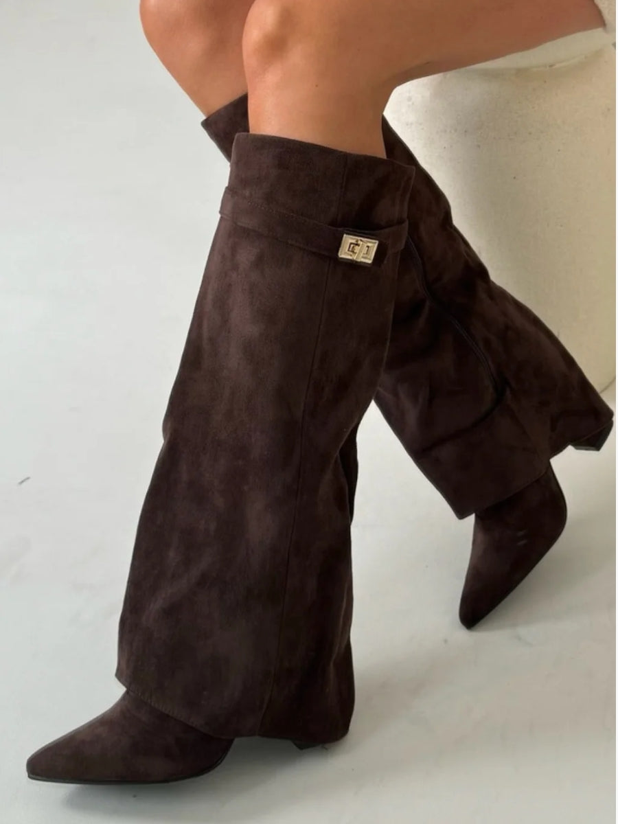 Amalia – Stivale Alto Raffinato in Stile Little Paris