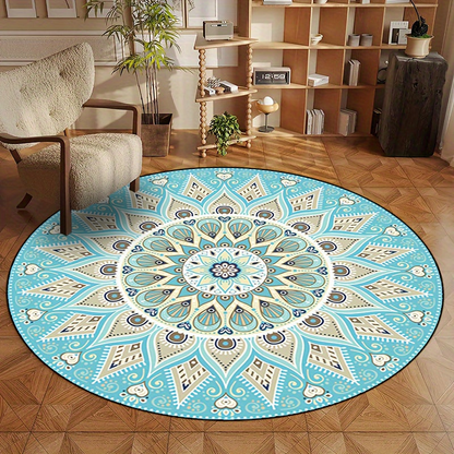 ZenDecor® Tapis Mandala Moderne – Antidérapant & Lavable