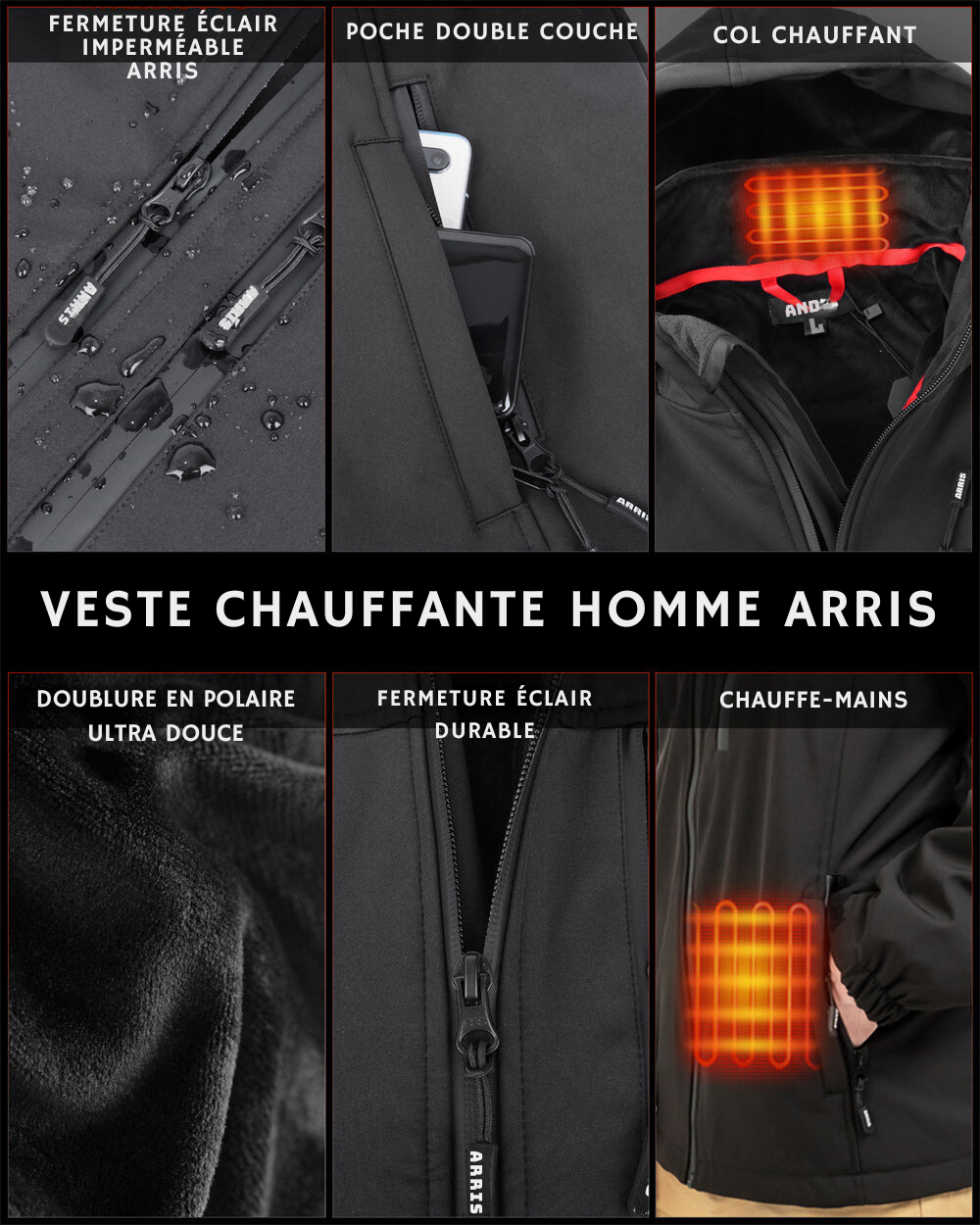 Veste chauffante Tim®