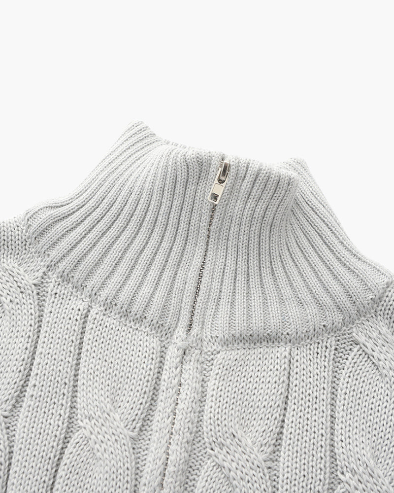 Maglione con Mezza Zip