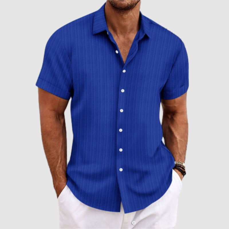 Camicia a Maniche Corte Loose Fit