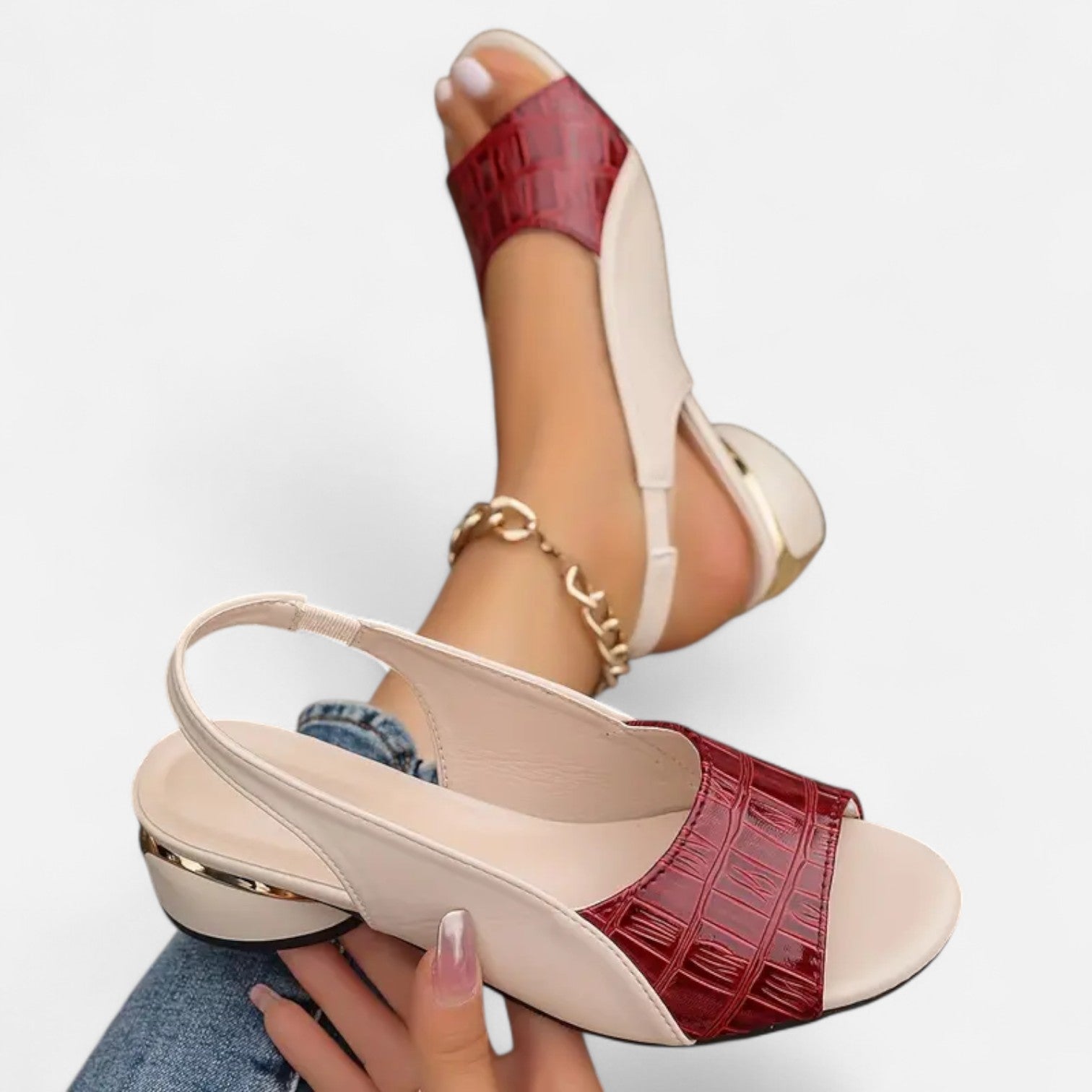 Sandali da Donna in Pelle - Eleganza Naturale, Comfort Estivo