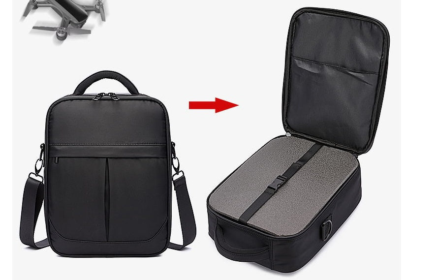 Sac messager per uomo in tessuto Oxford nero di qualità