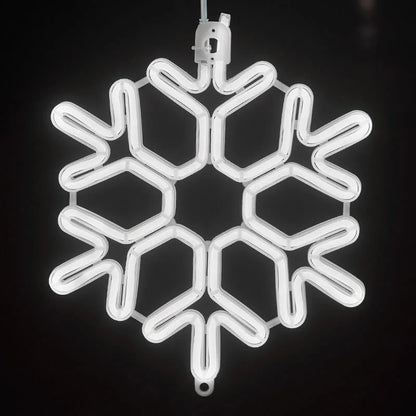 LumiSaga® Lumière LED Flocon de Neige Imperméable pour Une Décoration d'Hiver Magique