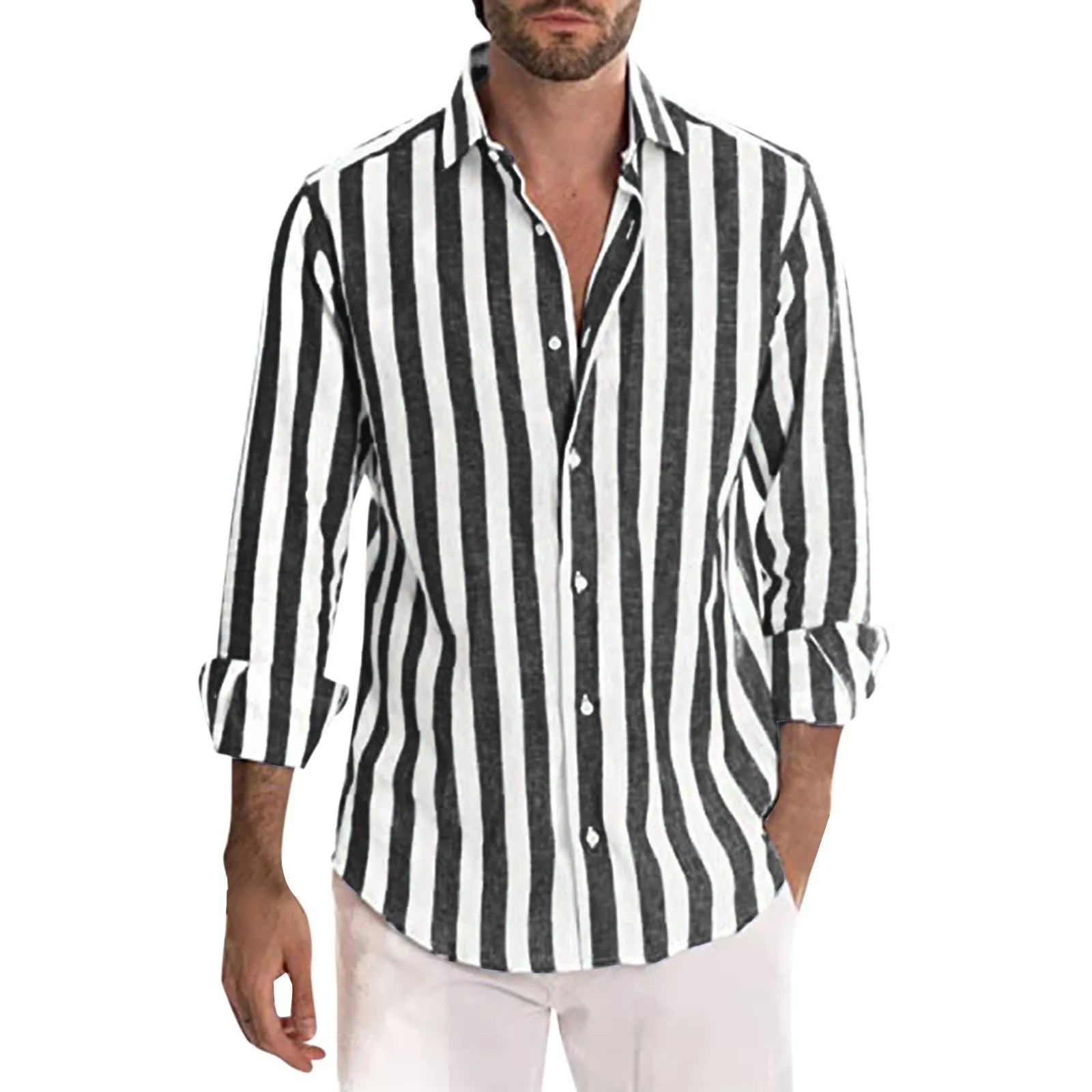 Camicia di Lino a Righe