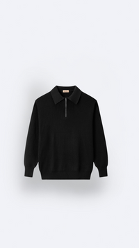 VEIR – Polo in Maglia a Maniche Lunghe con Cerniera