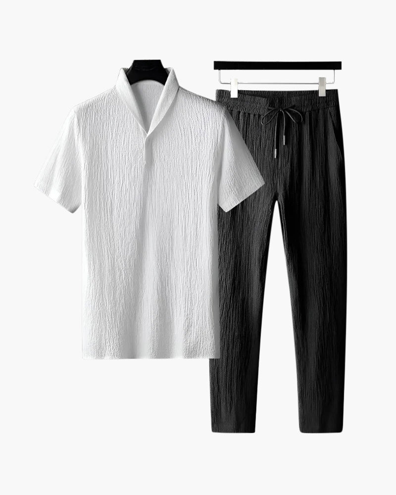 Completo Polo in Cotone e Pantaloni