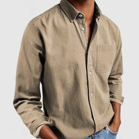 Camicia Base Casual in Cotone
