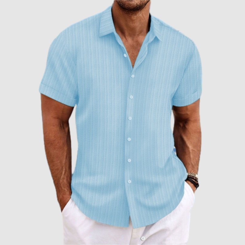 Camicia a Maniche Corte Loose Fit