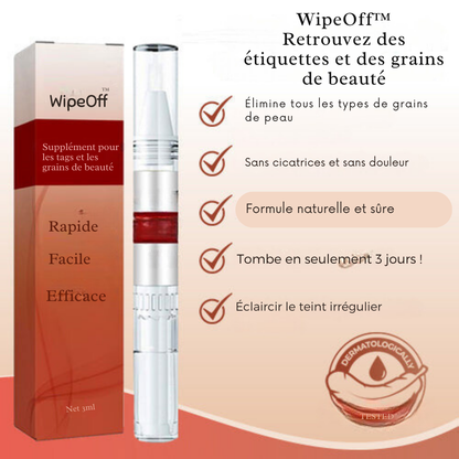 WipeOff™ Étiquettes & Détachant à taupes (1+1 Gratuit)