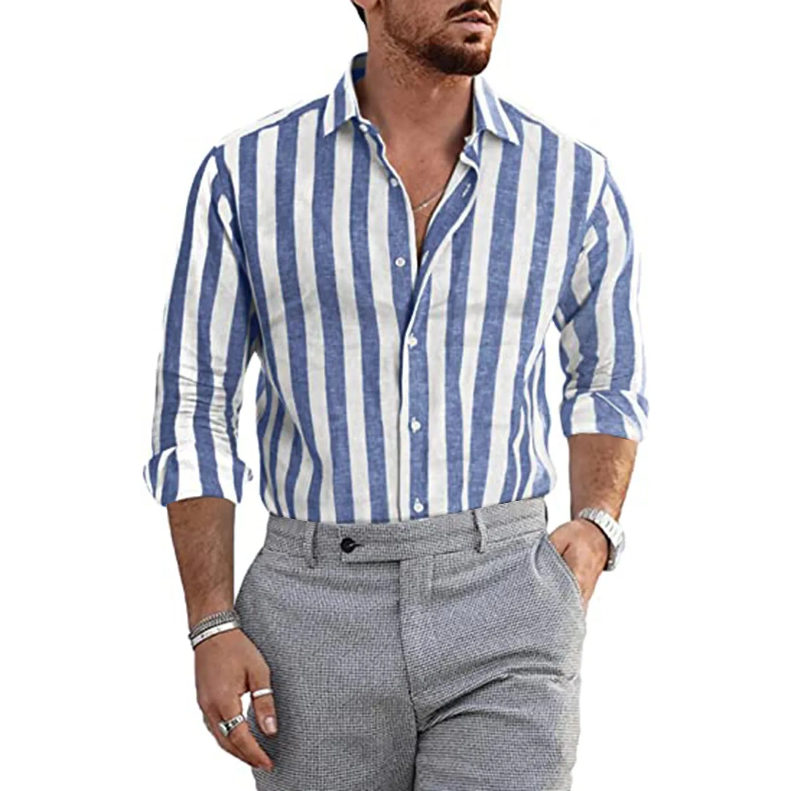 Camicia di Lino a Righe