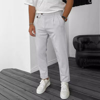Pantaloni Casual da Uomo a Colori Solidi