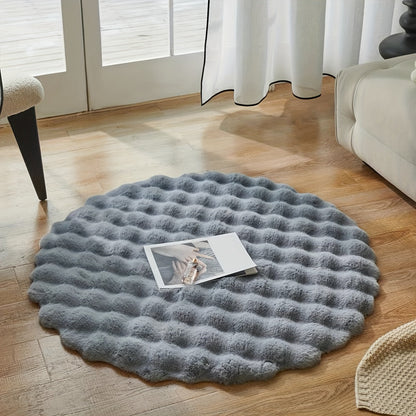 VeluStyle® Tapis Rond Moelleux – Confort Élégant pour Votre Maison